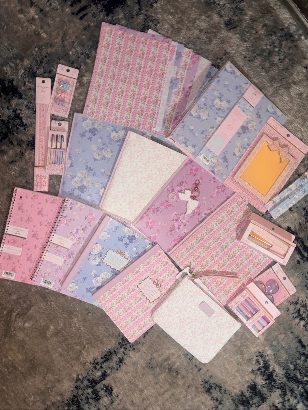 20 piece LoveShackFancy x yoobi office / school supplies / stationery bundle